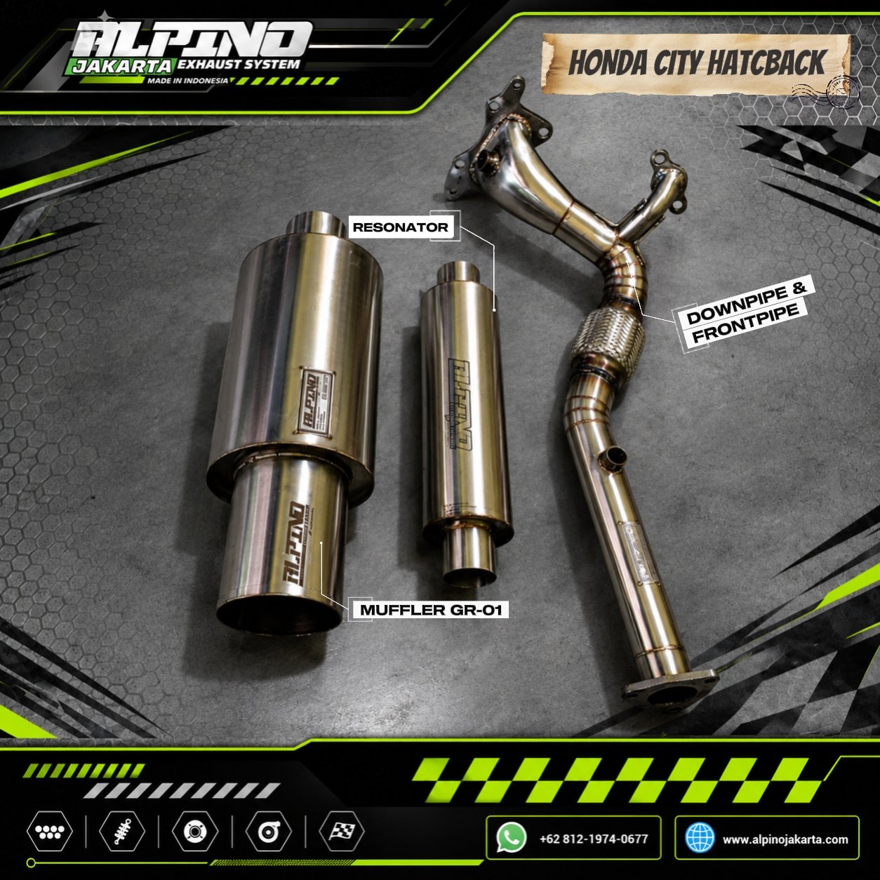 Knalpot Honda city hatback